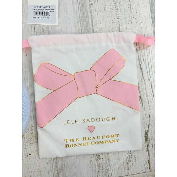 Lele Sadoughi The Beaufort Bonnet Company KIDS Knot Headband Beale Street Blue - Picture 4 of 15